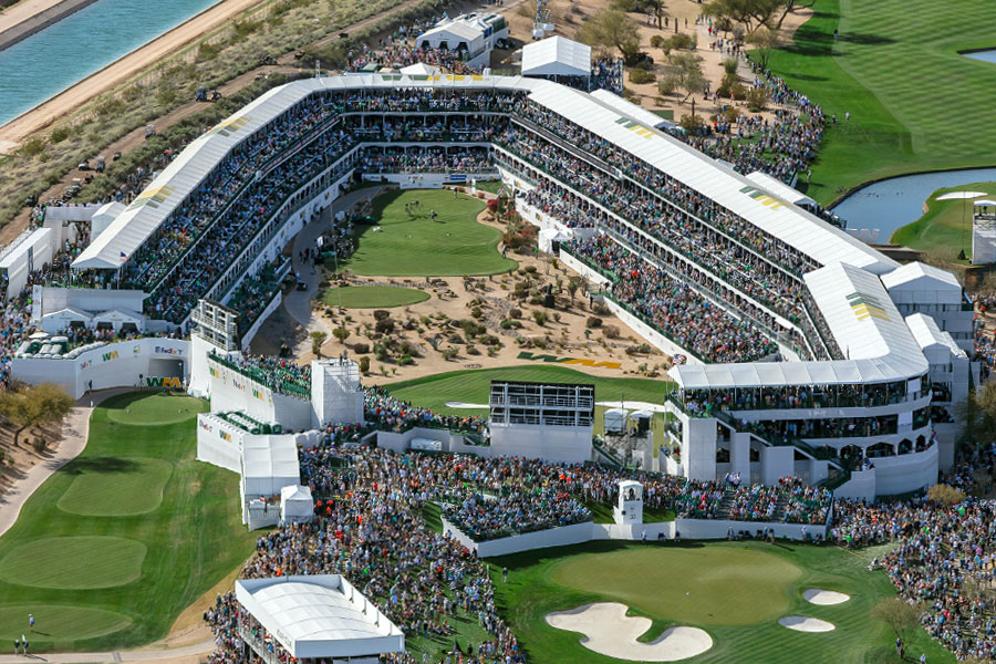 16th hole at phoenix open