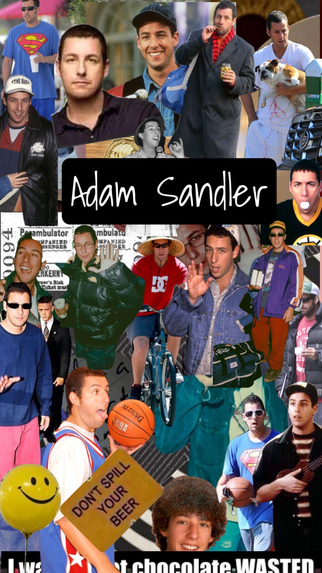Adam Sandler decade collage