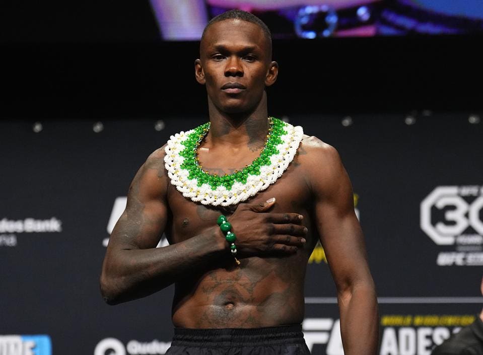 Adesanya victorious moments