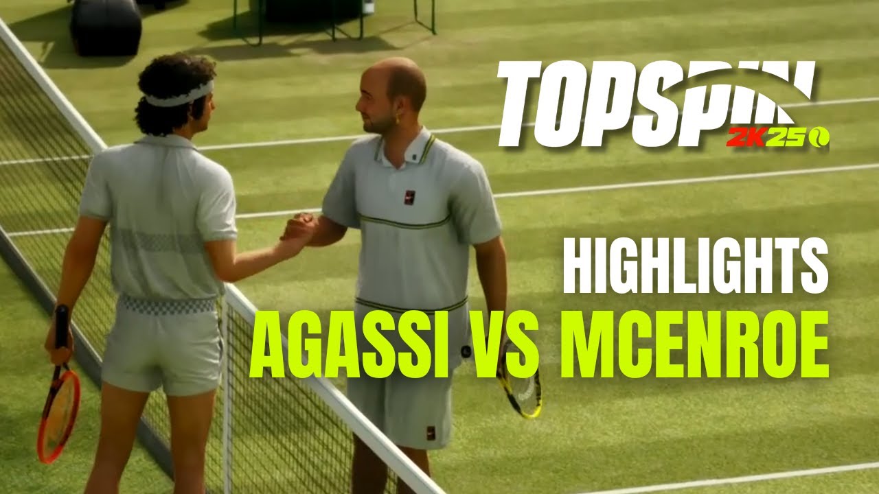 Agassi vs McEnroe highlights