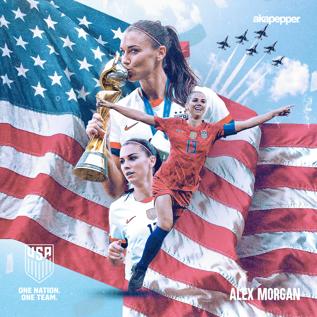 alex morgan soccer poster