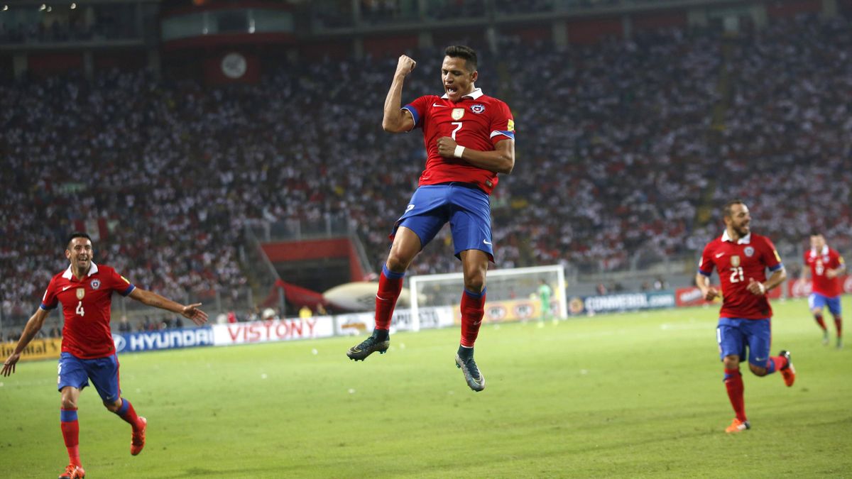 alexis sanchez chile jersey 0035