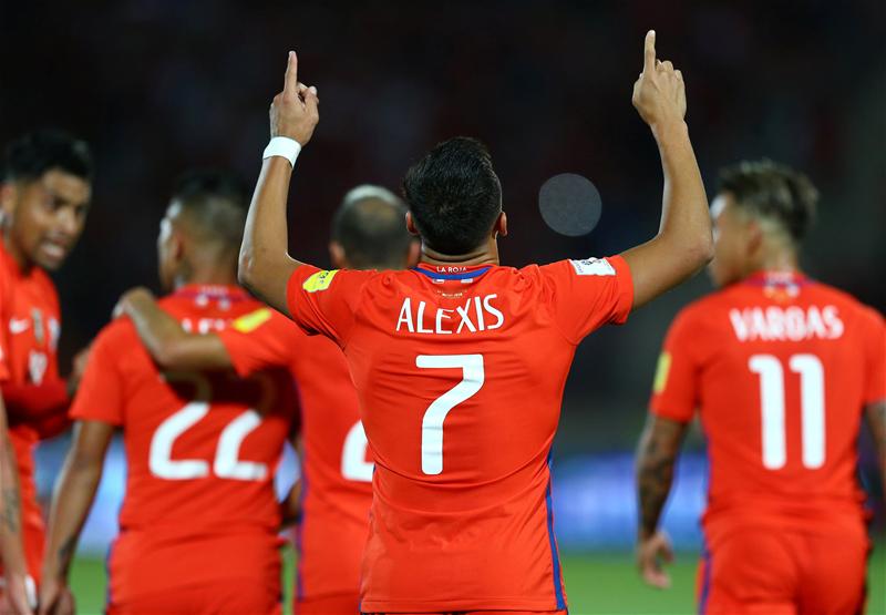 alexis sanchez chile jersey 0088