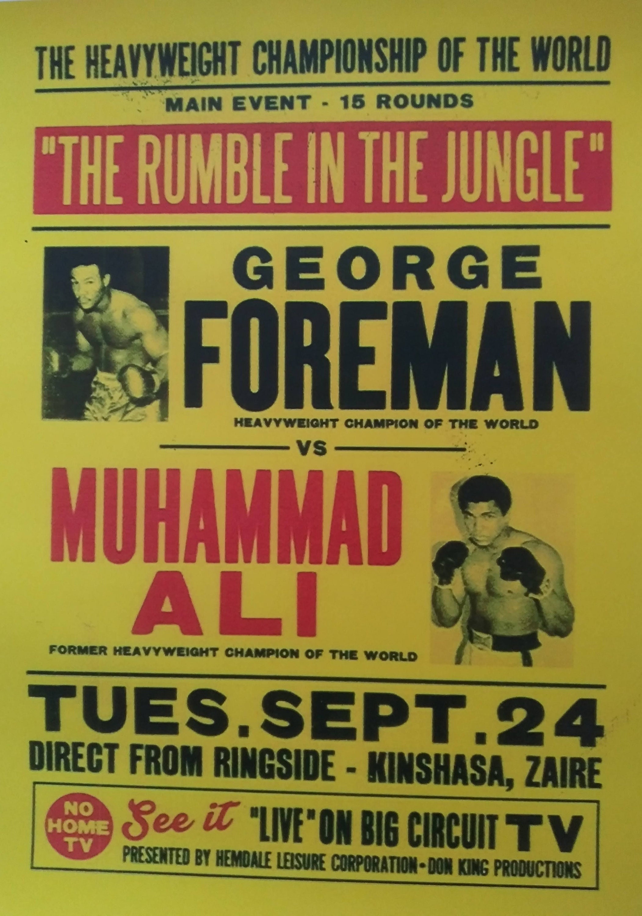 Ali Foreman showdown poster