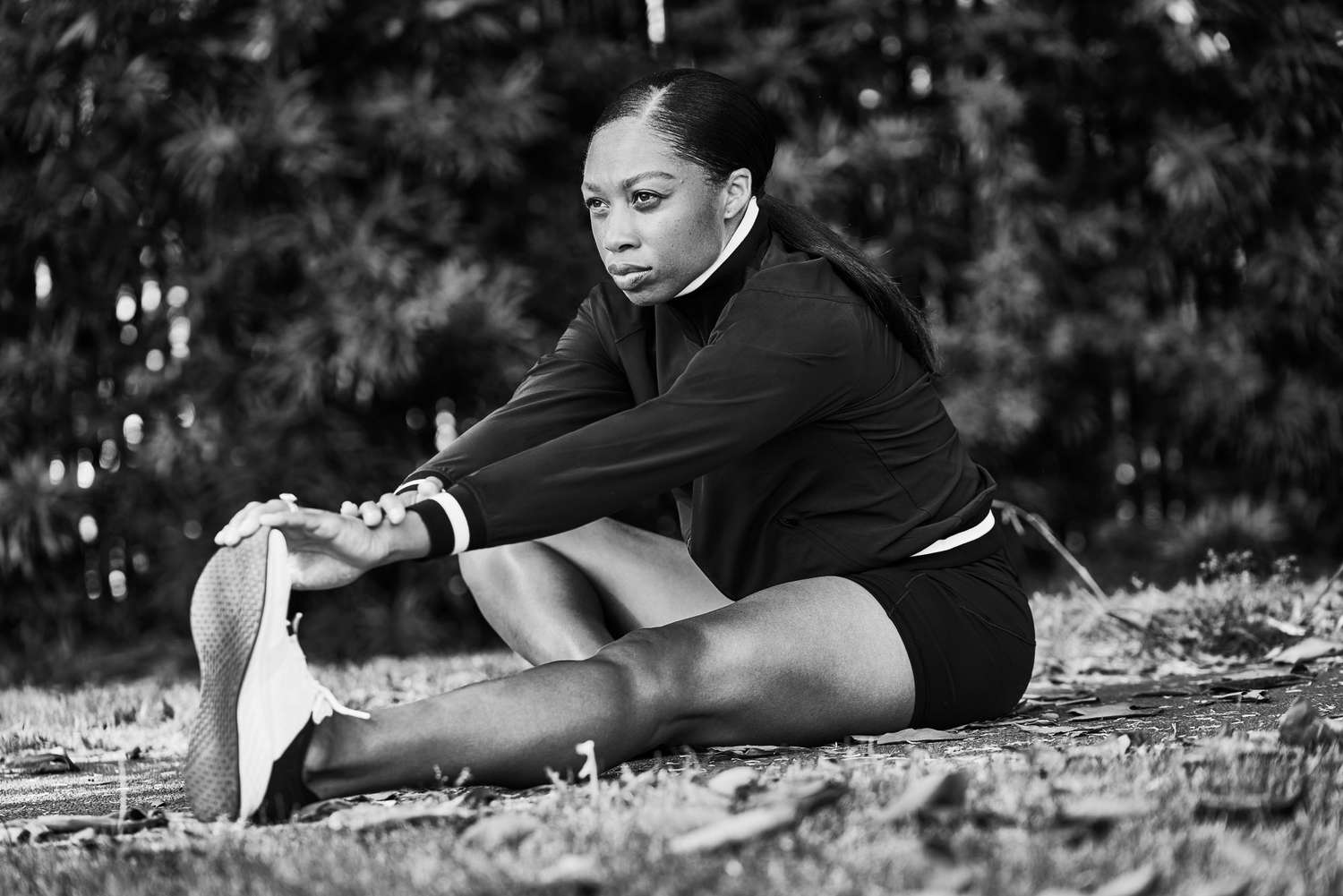 Allyson Felix candid photography.