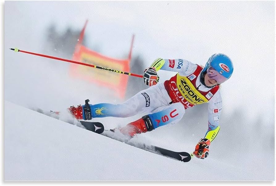 alpine skiing canvas