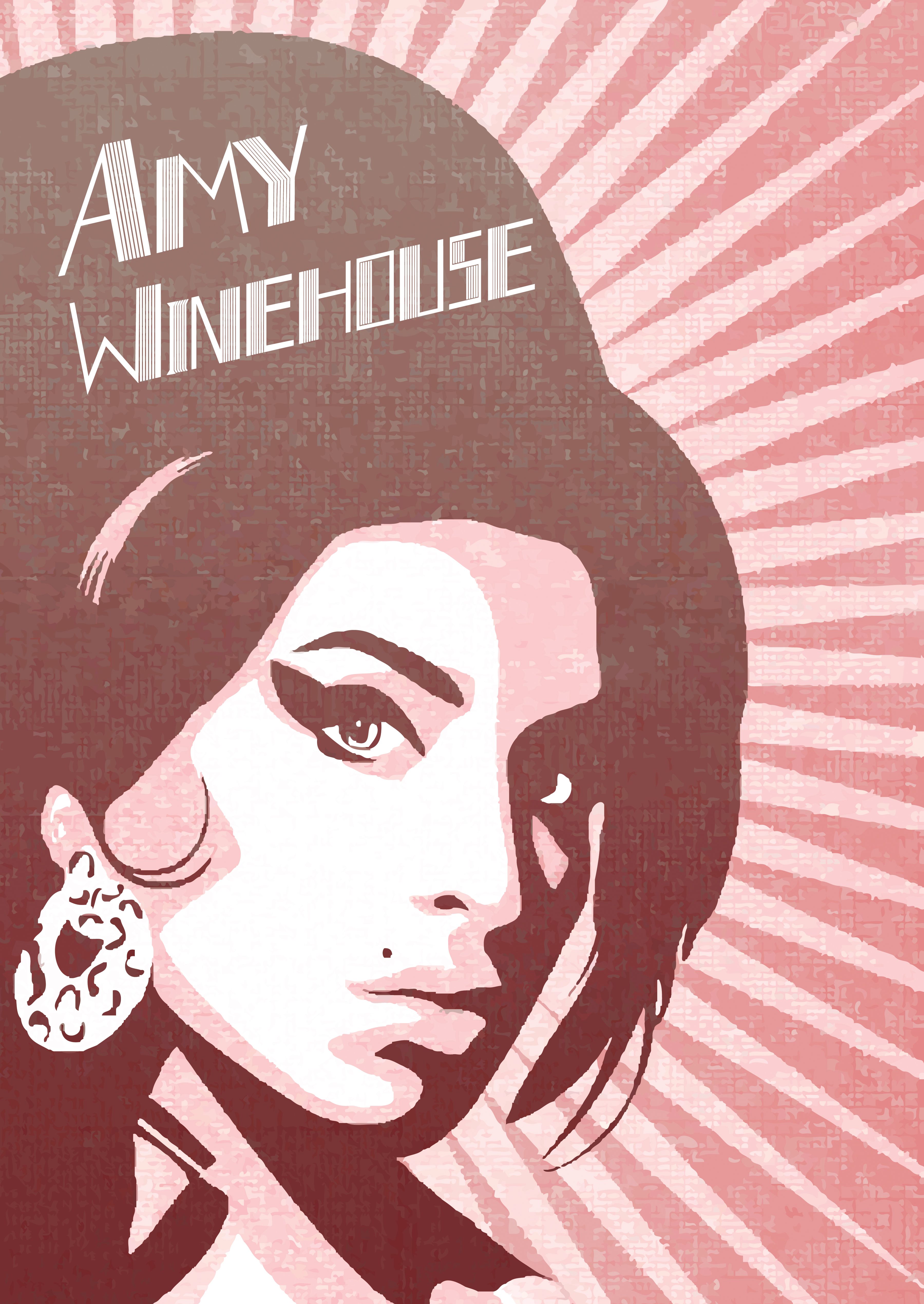 Amy Winehouse graphic print