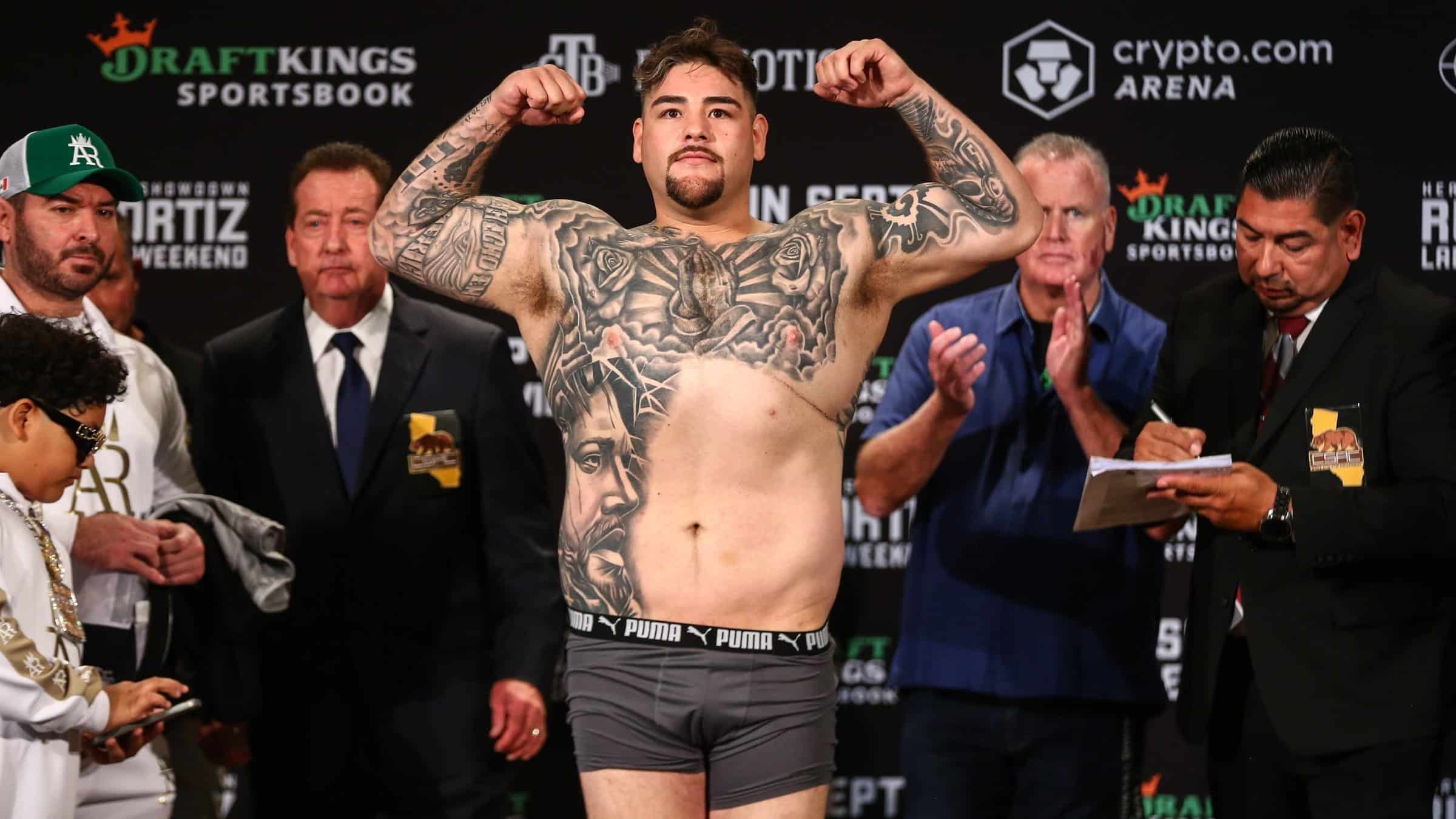 andy ruiz weigh in picture