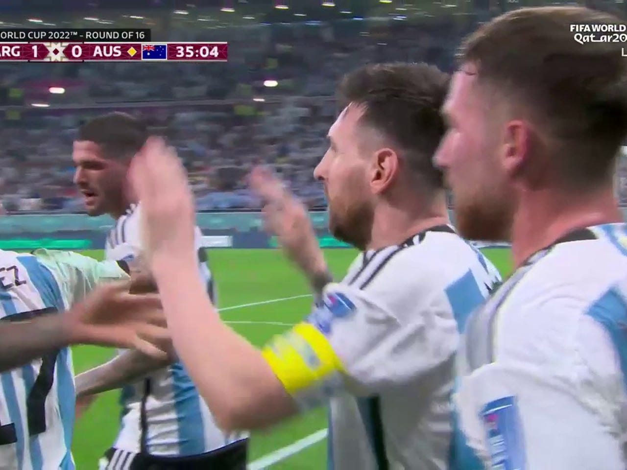 argentina vs australia messi goal 0037