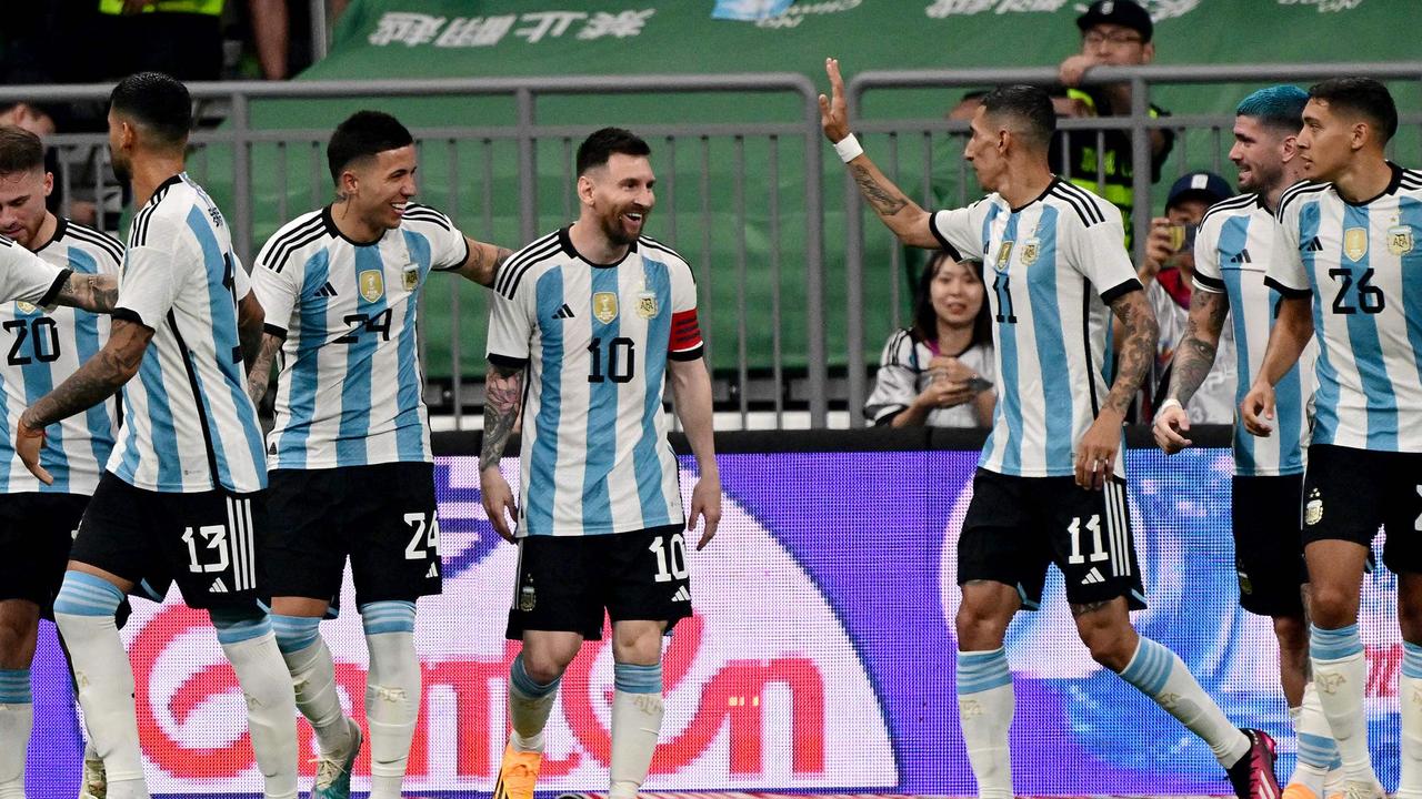 argentina vs australia messi goal 0045