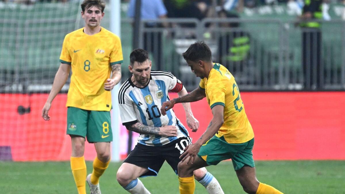 argentina vs australia messi goal 0048