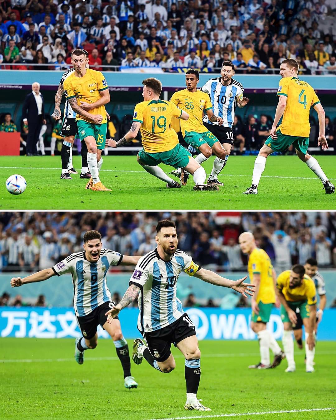 argentina vs australia messi goal 0050