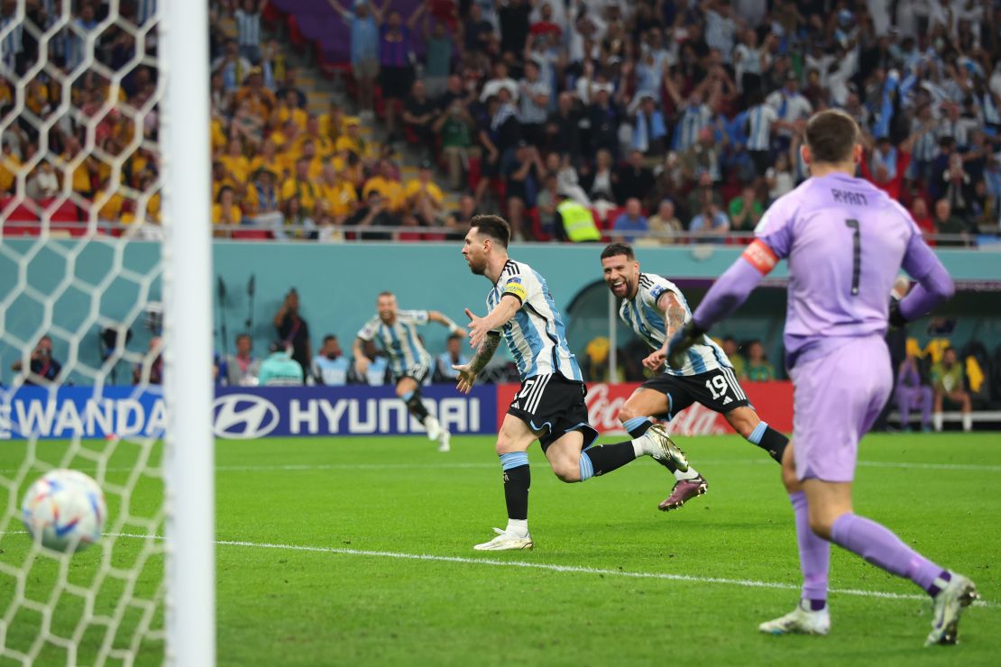 argentina vs australia messi goal 0058