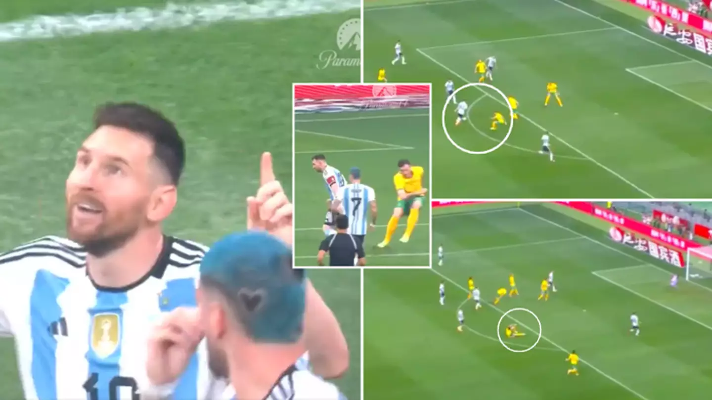 argentina vs australia messi goal 0075