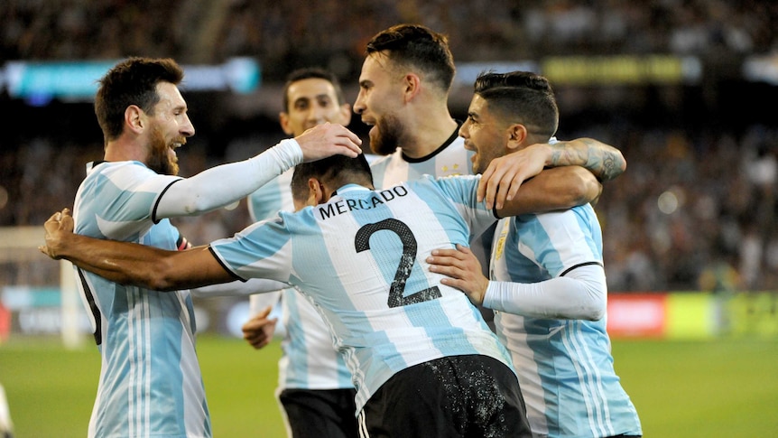 argentina vs australia messi goal 0076