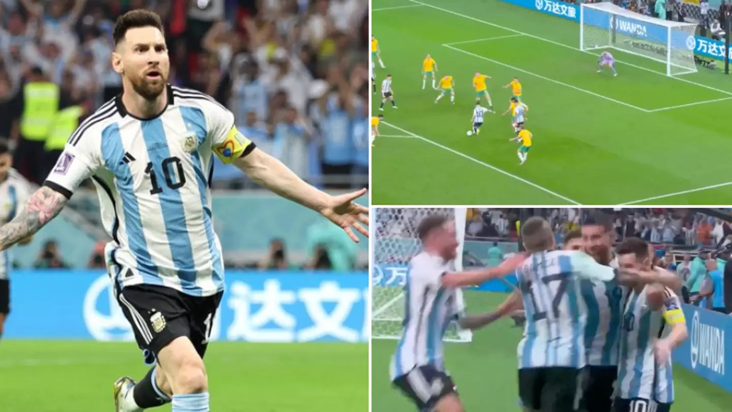 argentina vs australia messi goal 0084