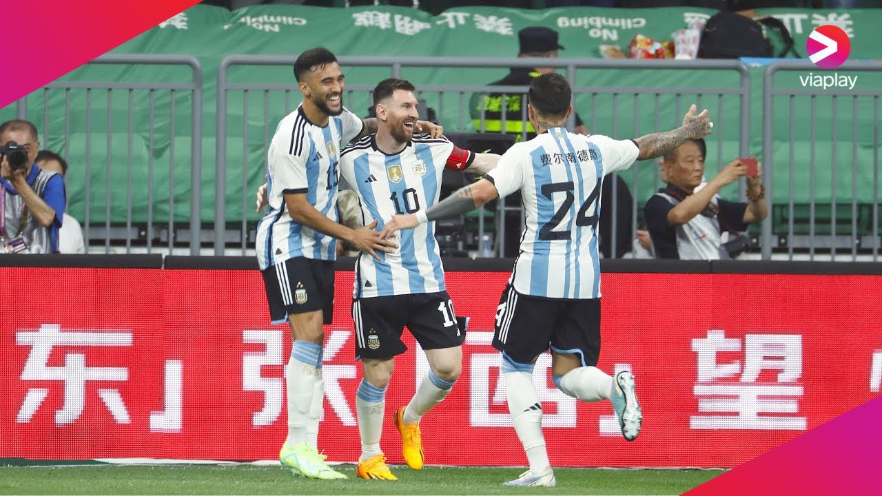 argentina vs australia messi goal 0085