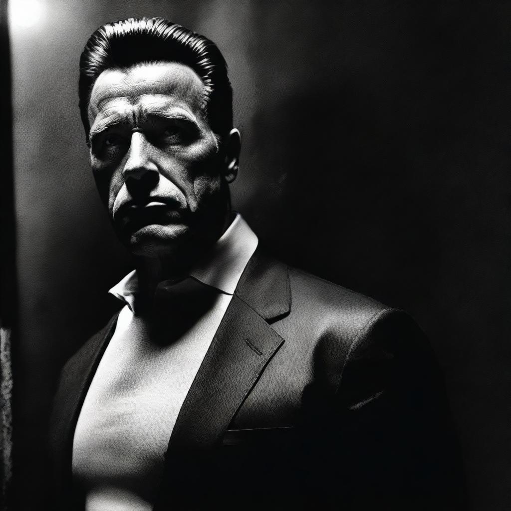 arnold schwarzenegger black and white 0032