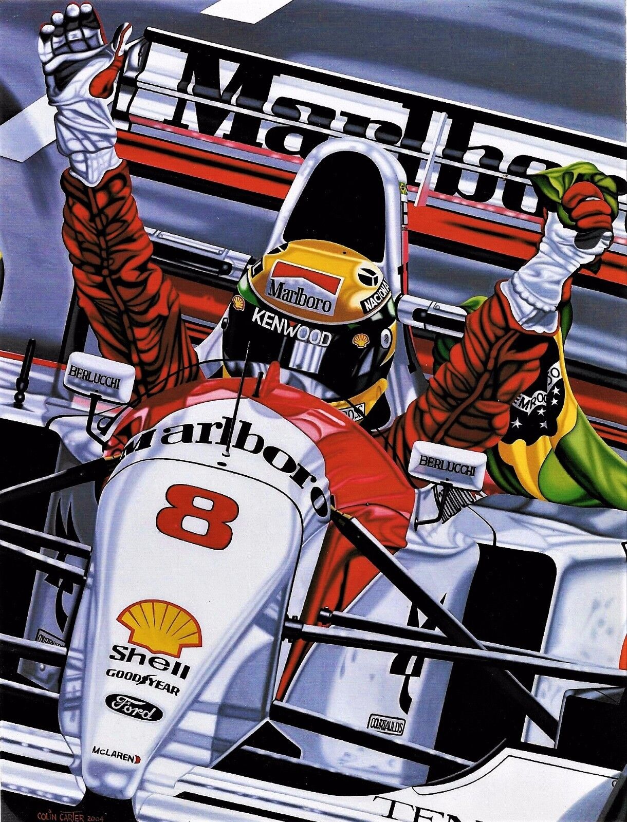 Ayrton Senna fan art.