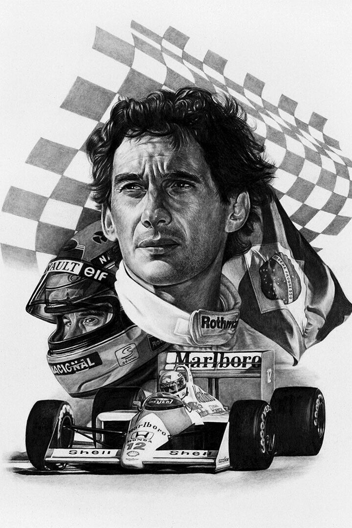 ayrton senna portrait 0011