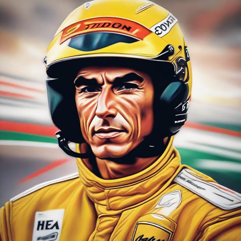 ayrton senna portrait 0019