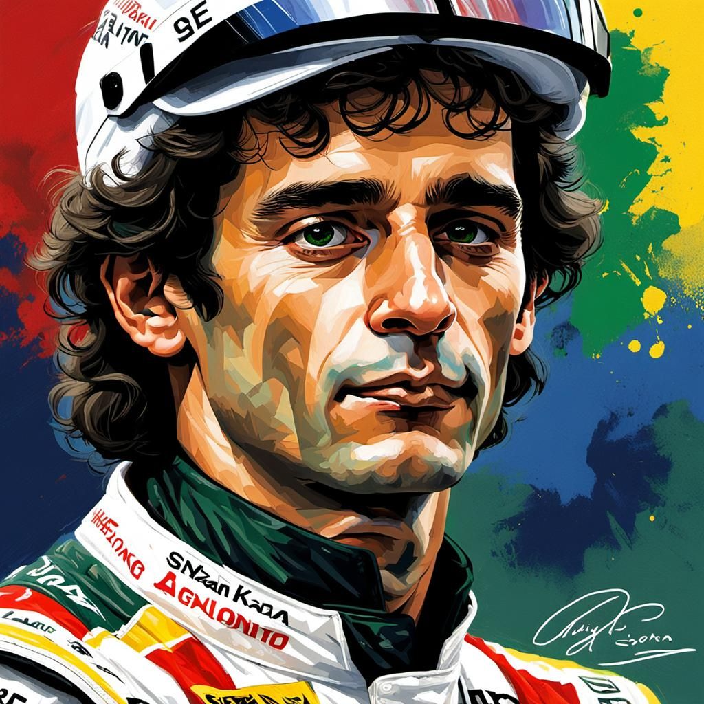 ayrton senna portrait 0020