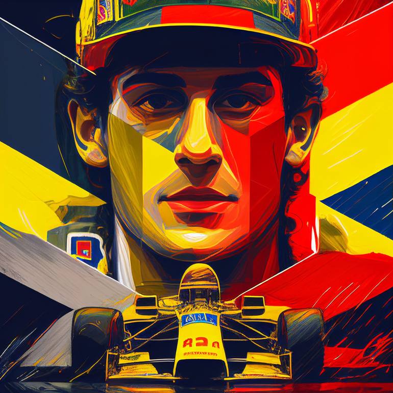 ayrton senna portrait 0021