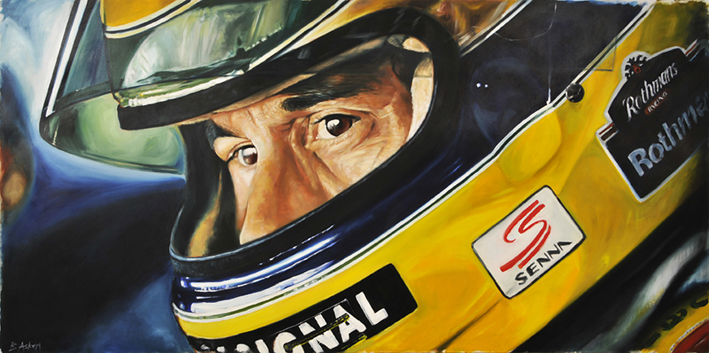 ayrton senna portrait 0022