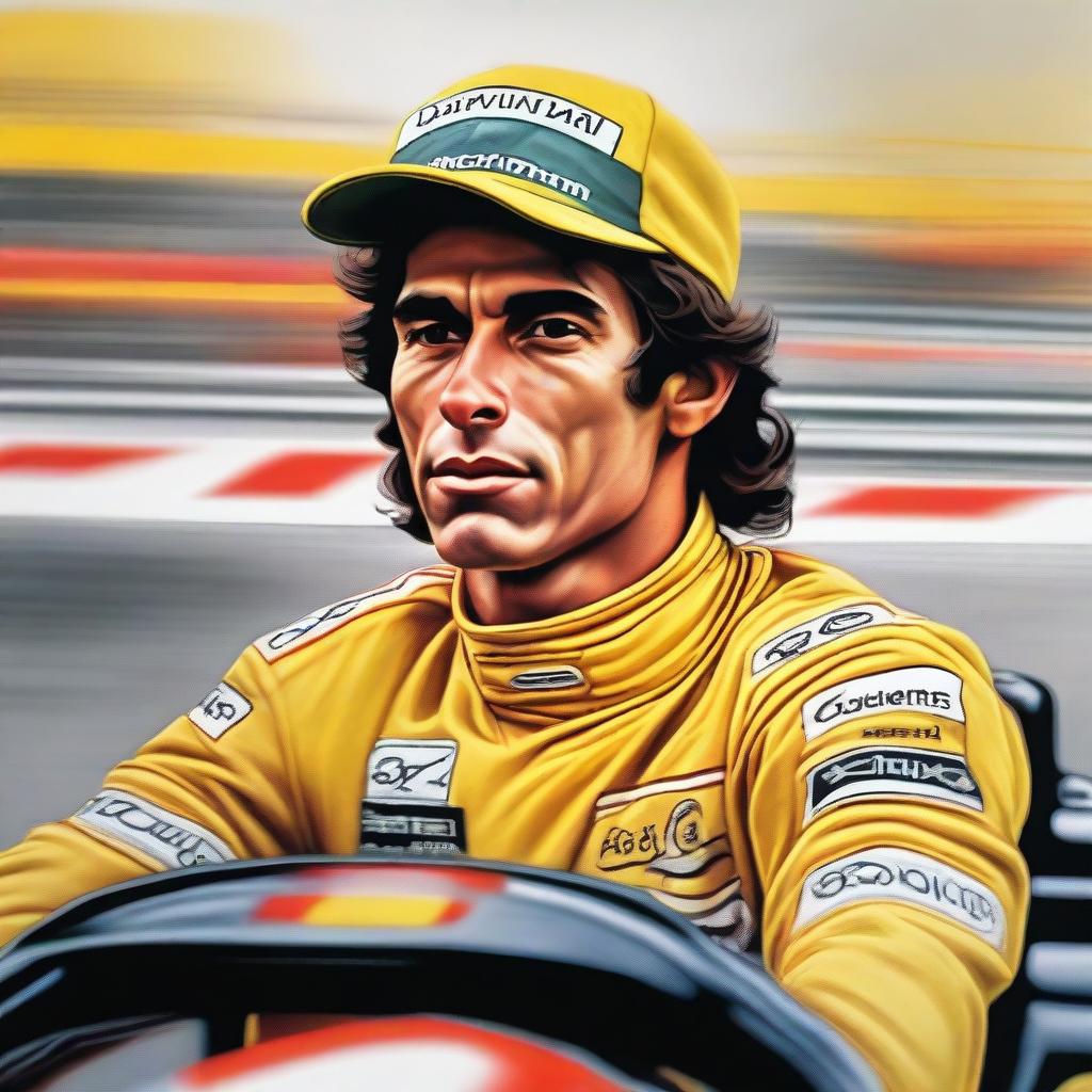 ayrton senna portrait 0024