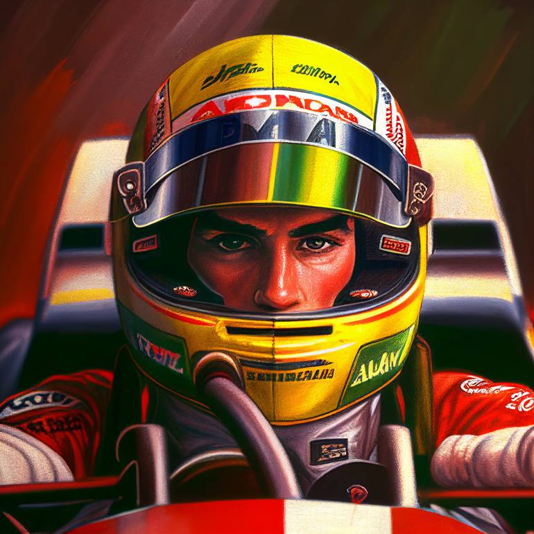 ayrton senna portrait 0025