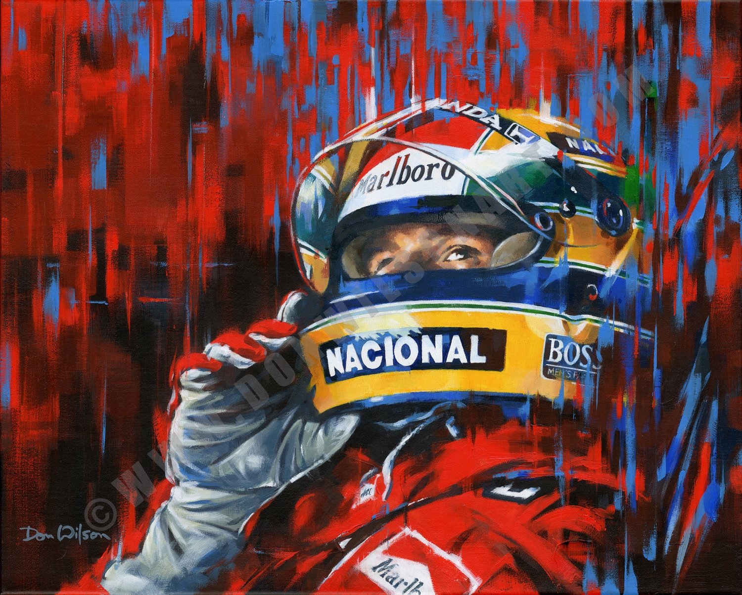 ayrton senna portrait 0030