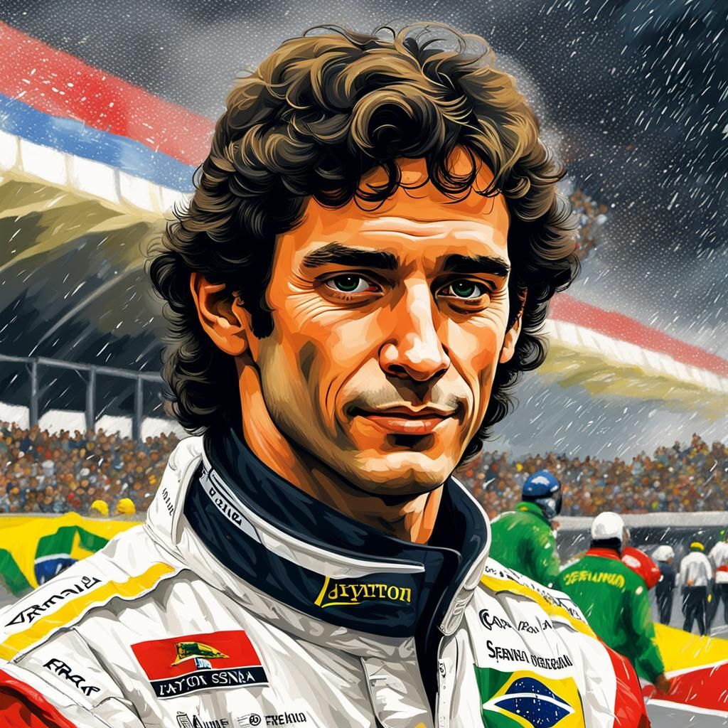 ayrton senna portrait 0033