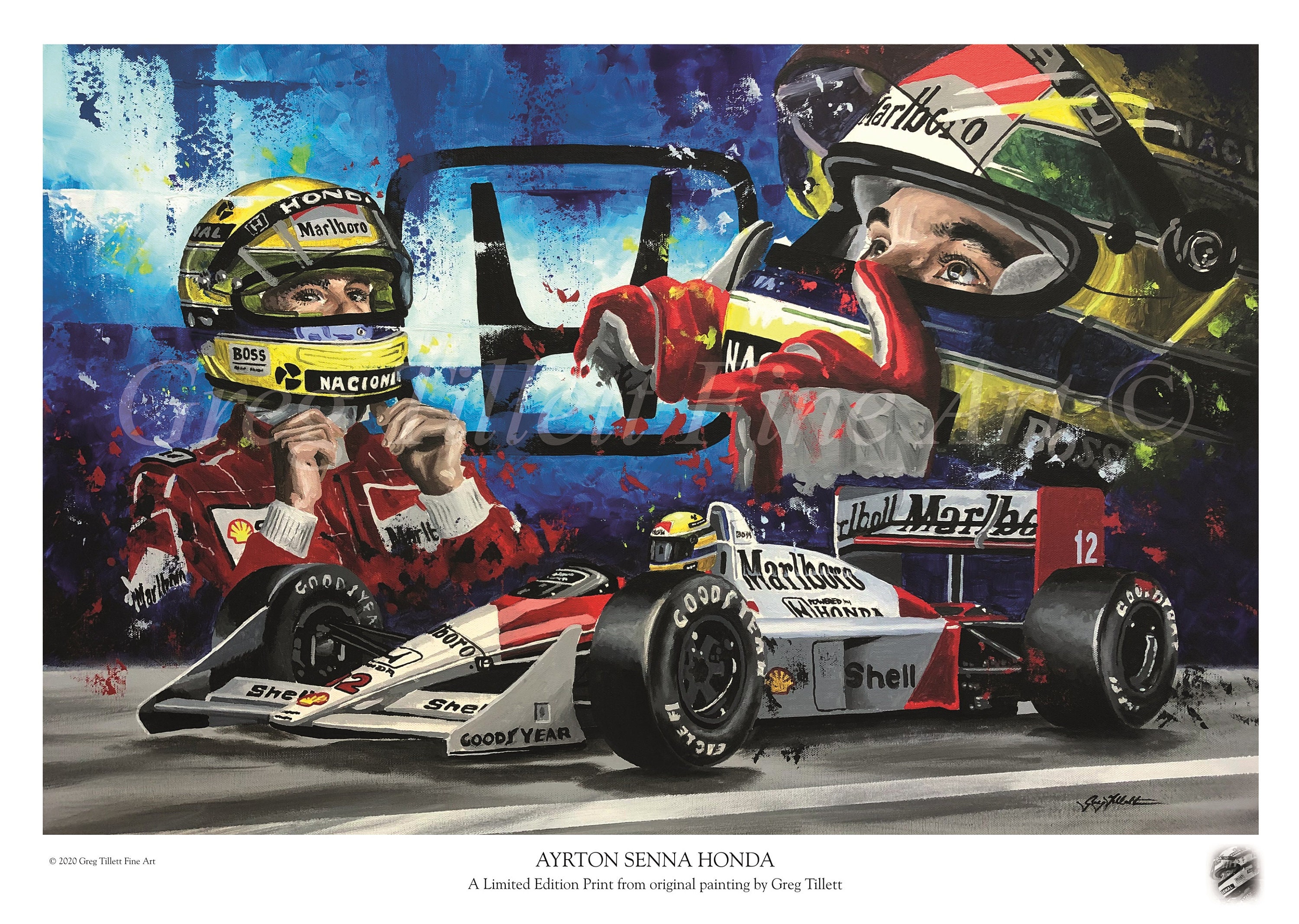 ayrton senna portrait 0034