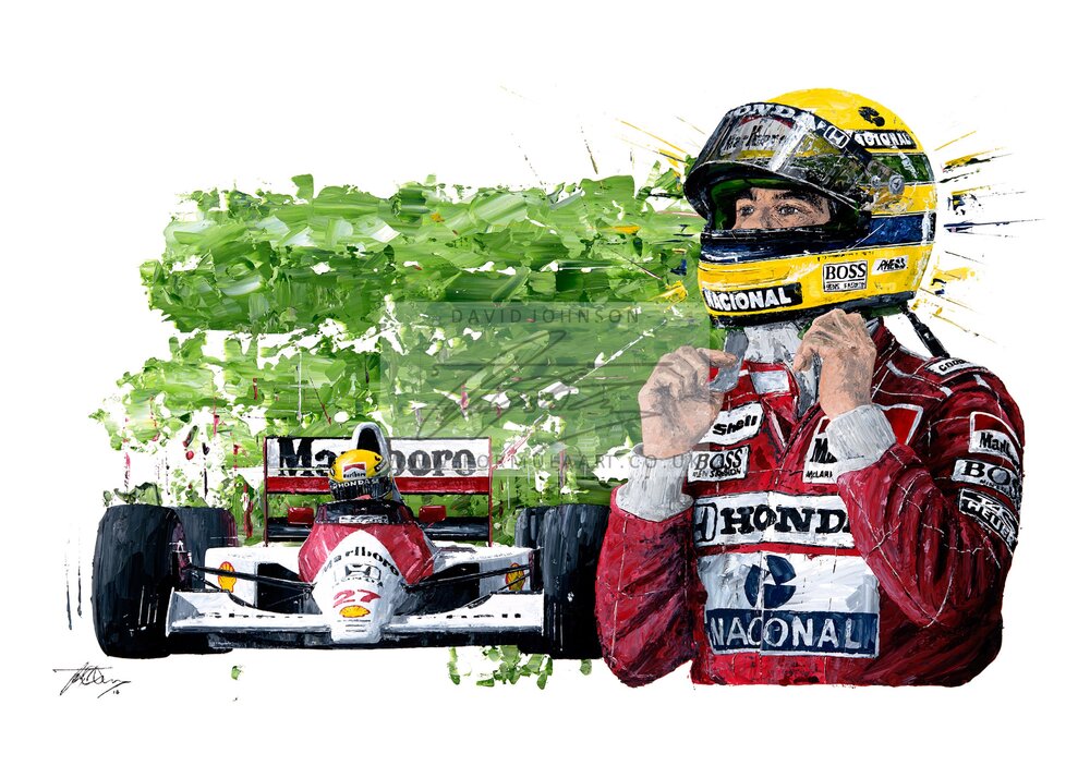 ayrton senna portrait 0036