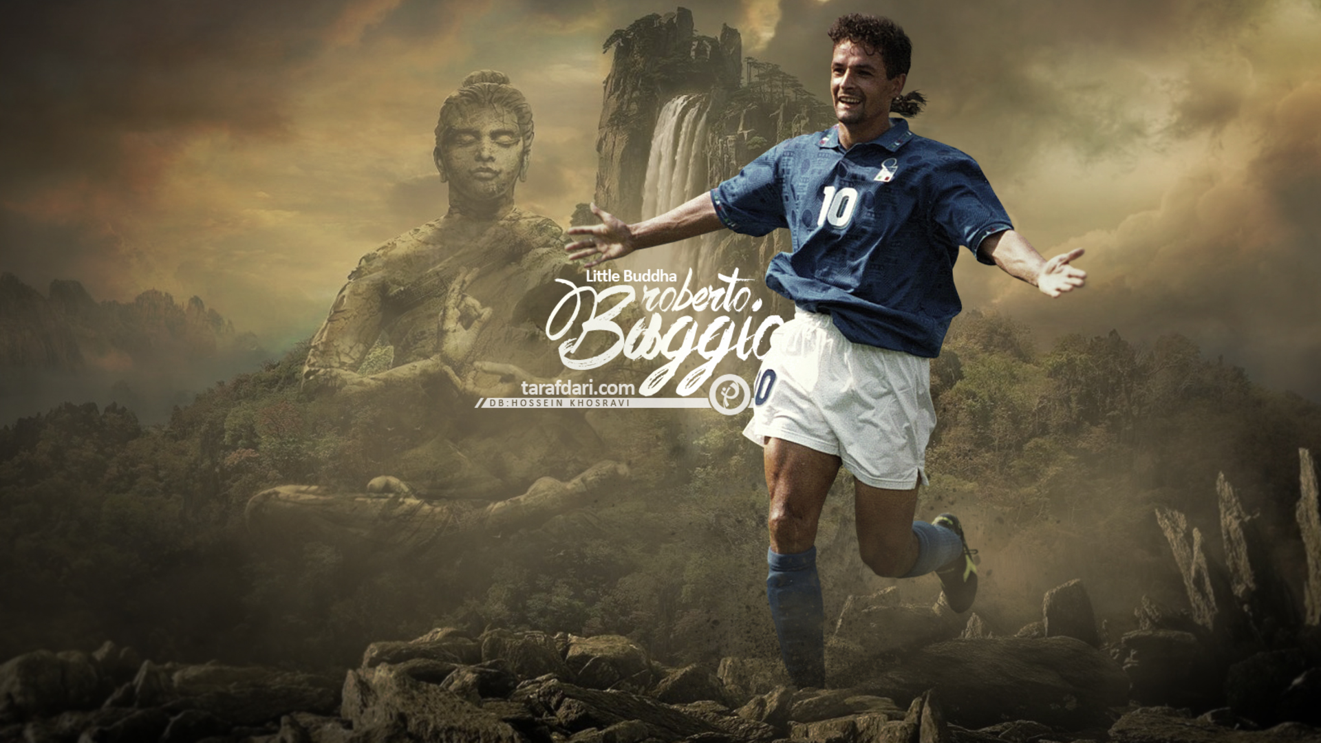 Baggio football art