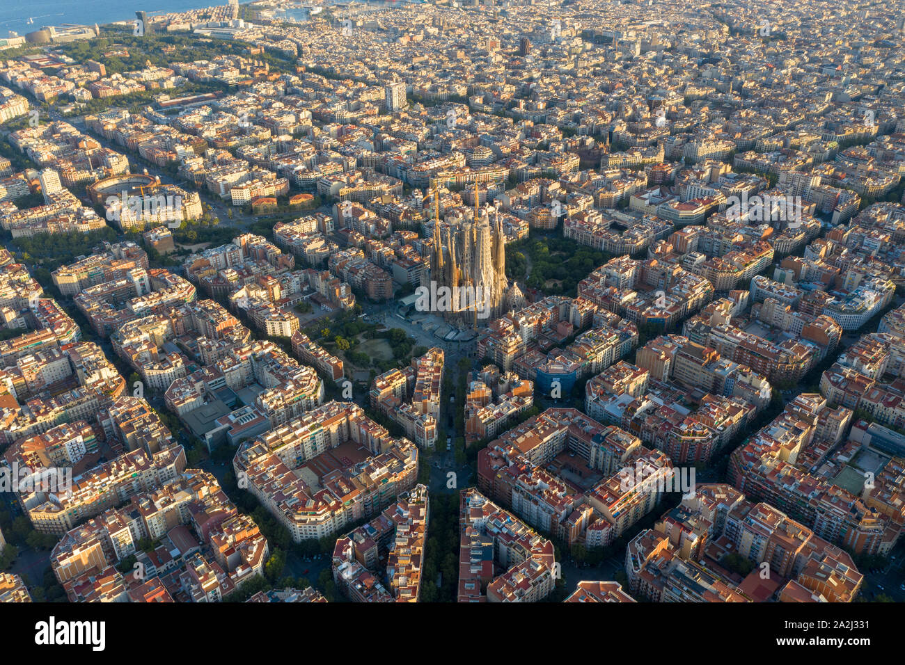 Barcelona aerial photography