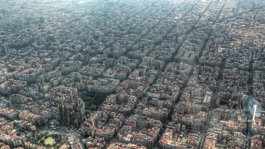 Barcelona cityscape overview