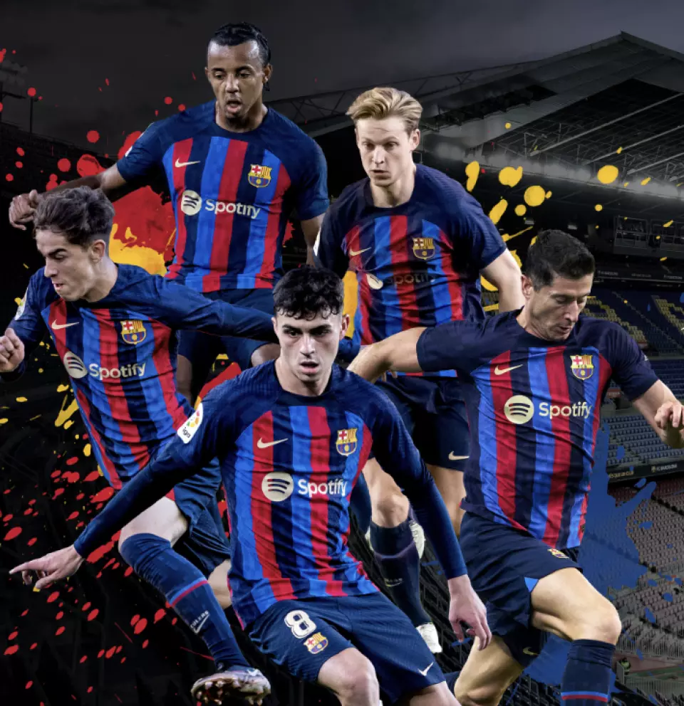 Barcelona team celebrations