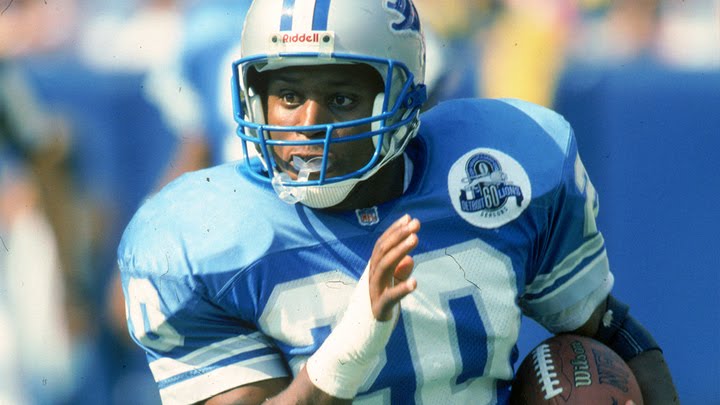 Barry Sanders playing days pictures.