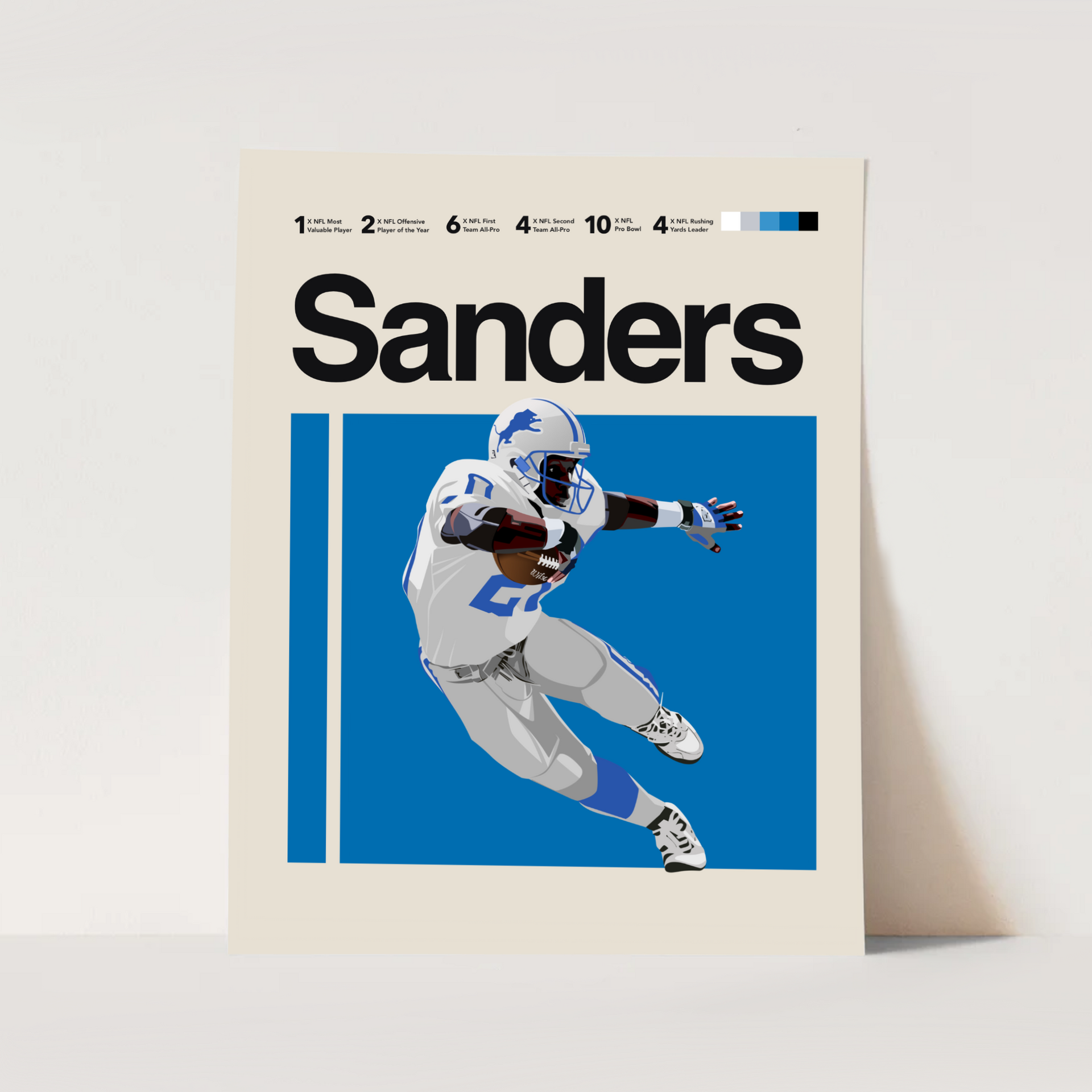 barry sanders poster 0012