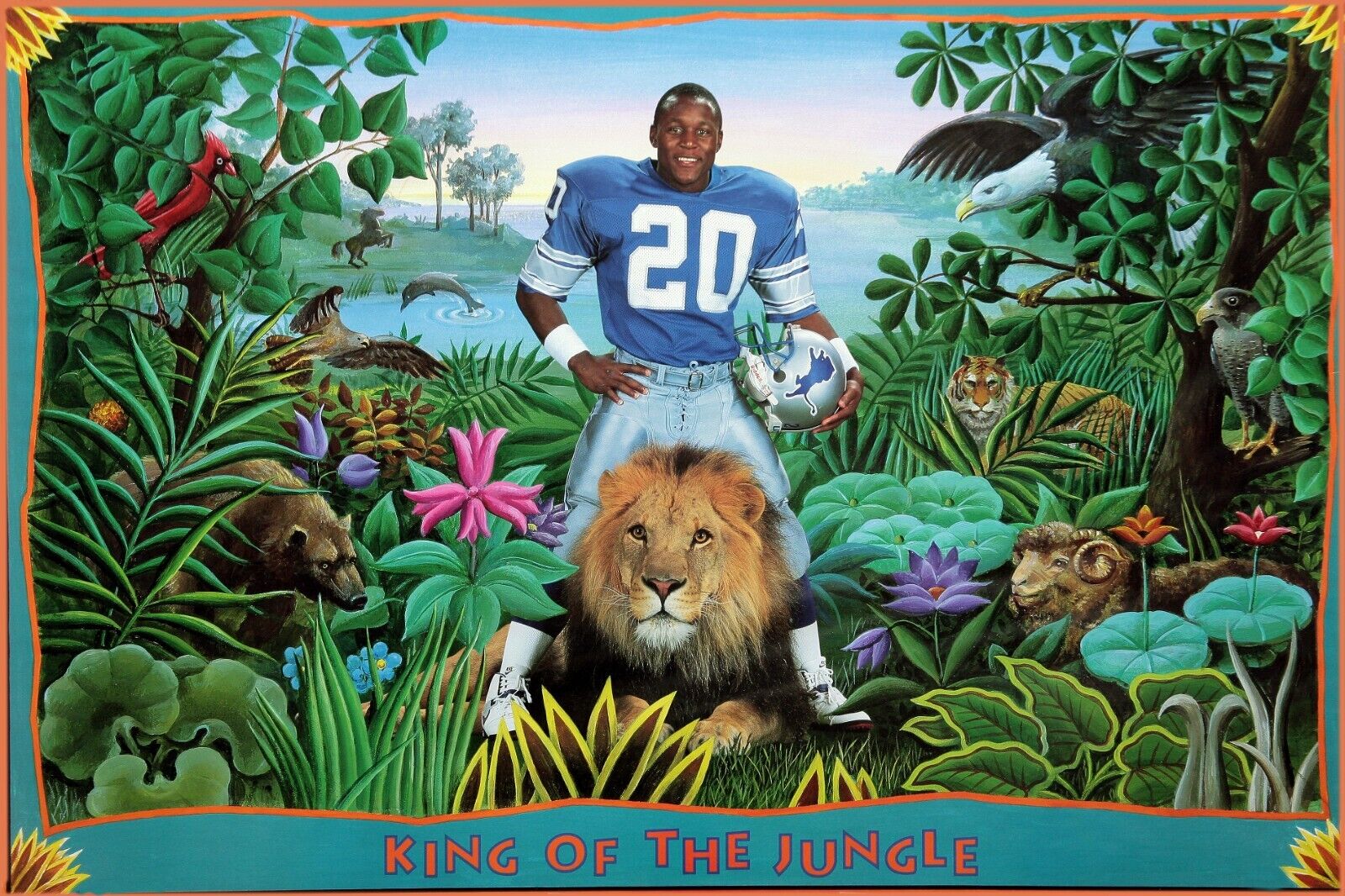 barry sanders poster 0031