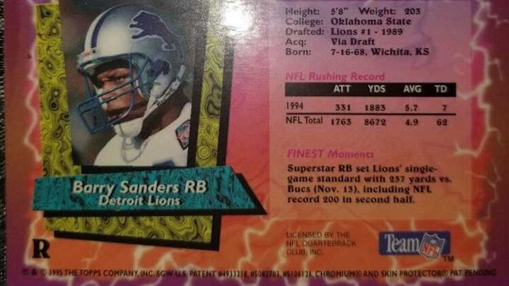 barry sanders poster 0035