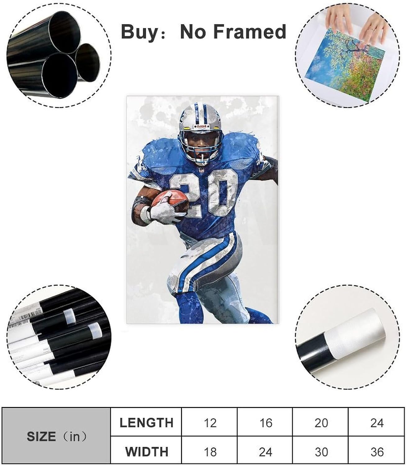 barry sanders poster 0042