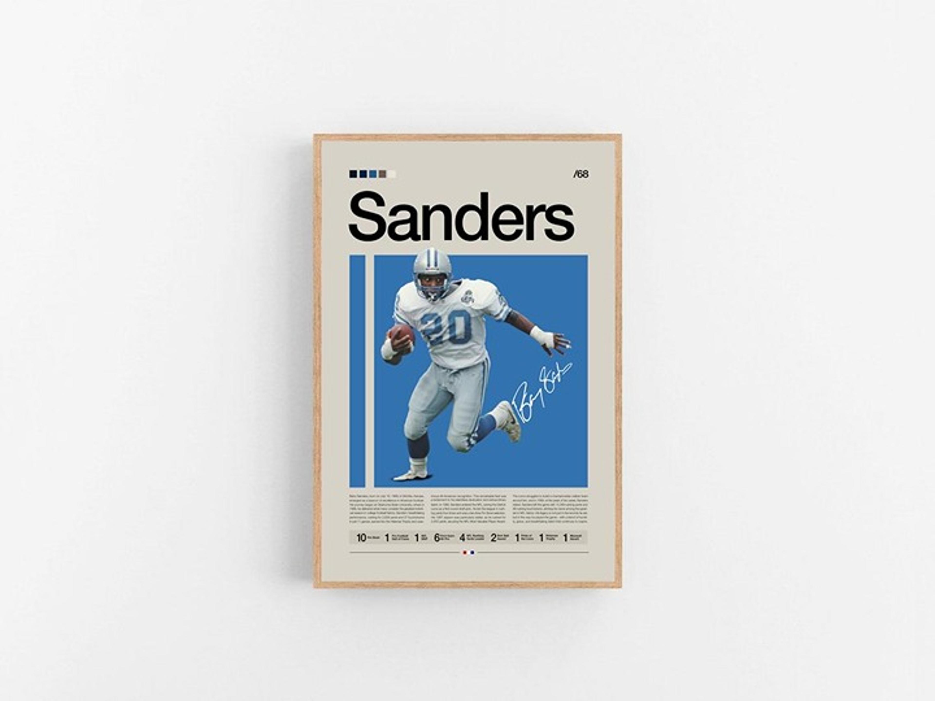 barry sanders poster 0047
