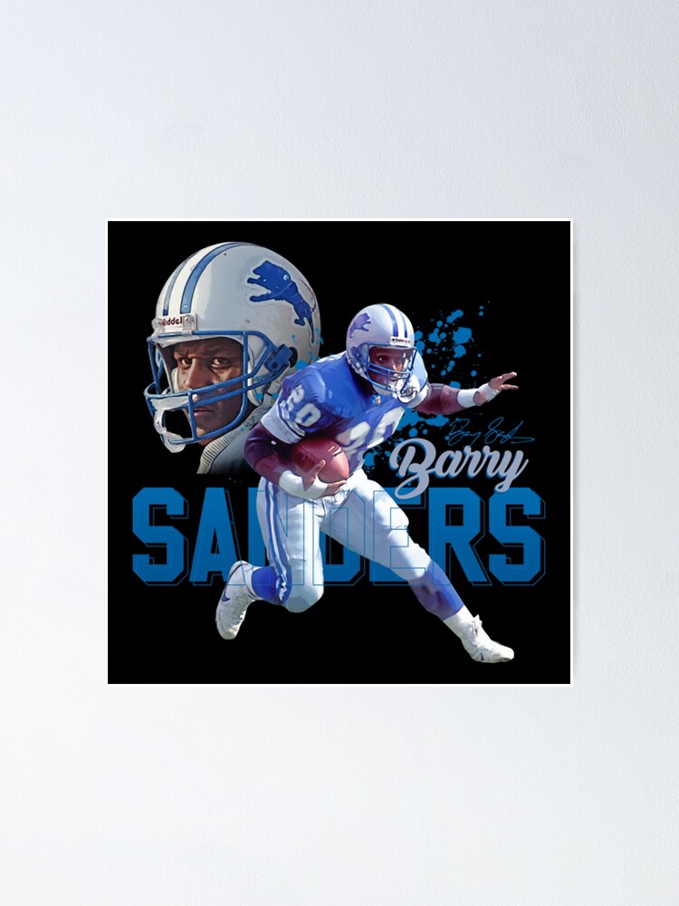 Barry Sanders vintage poster