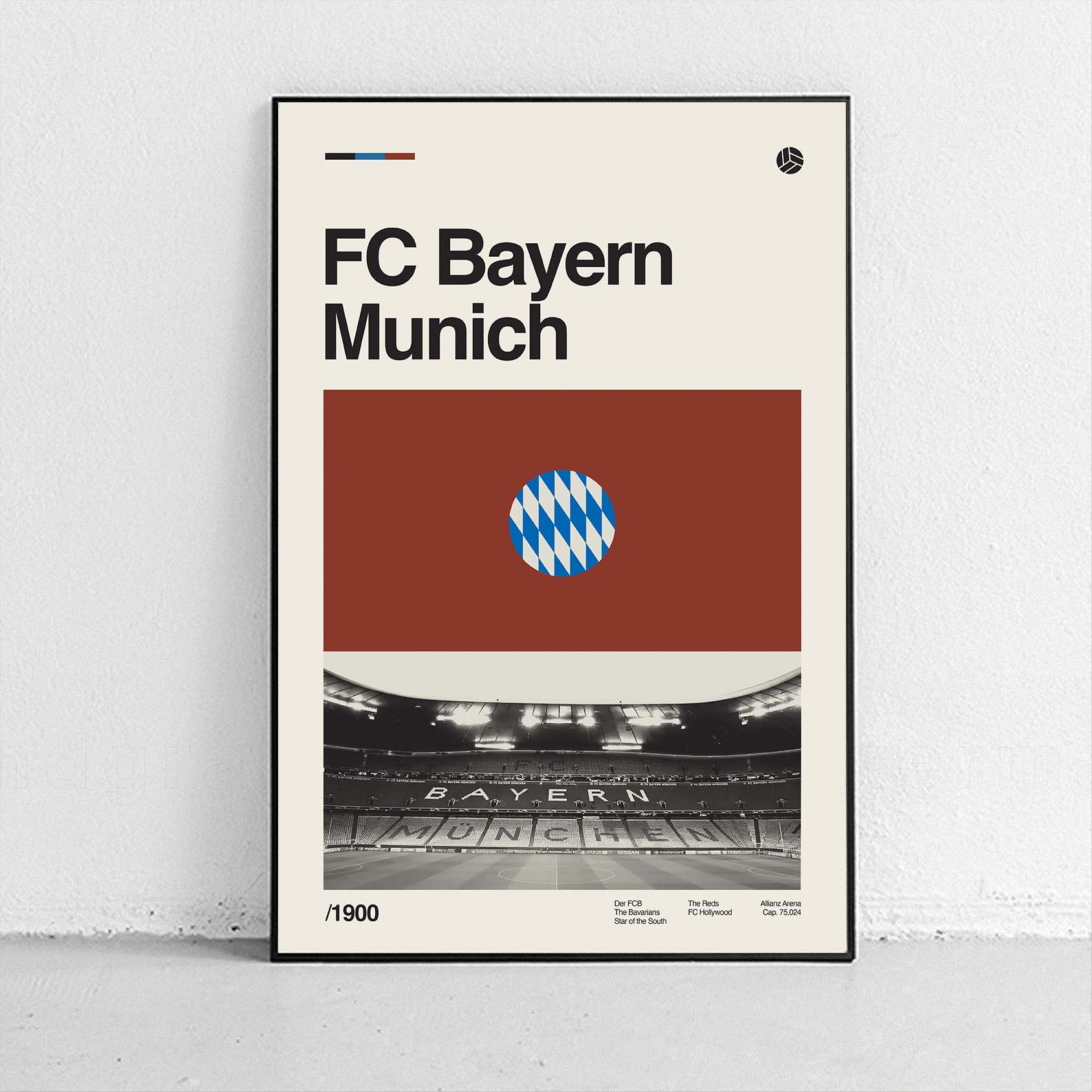 Bayern Munich player posters.