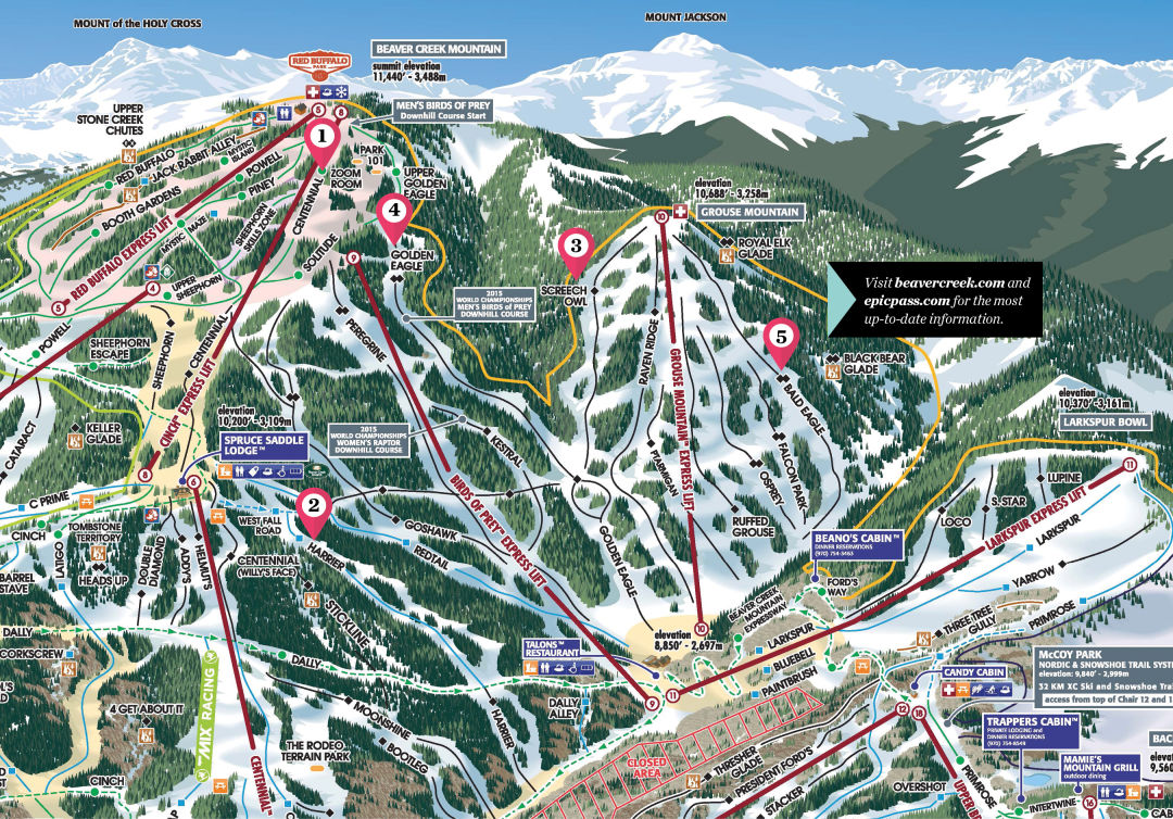 Beaver Creek ski race schedule