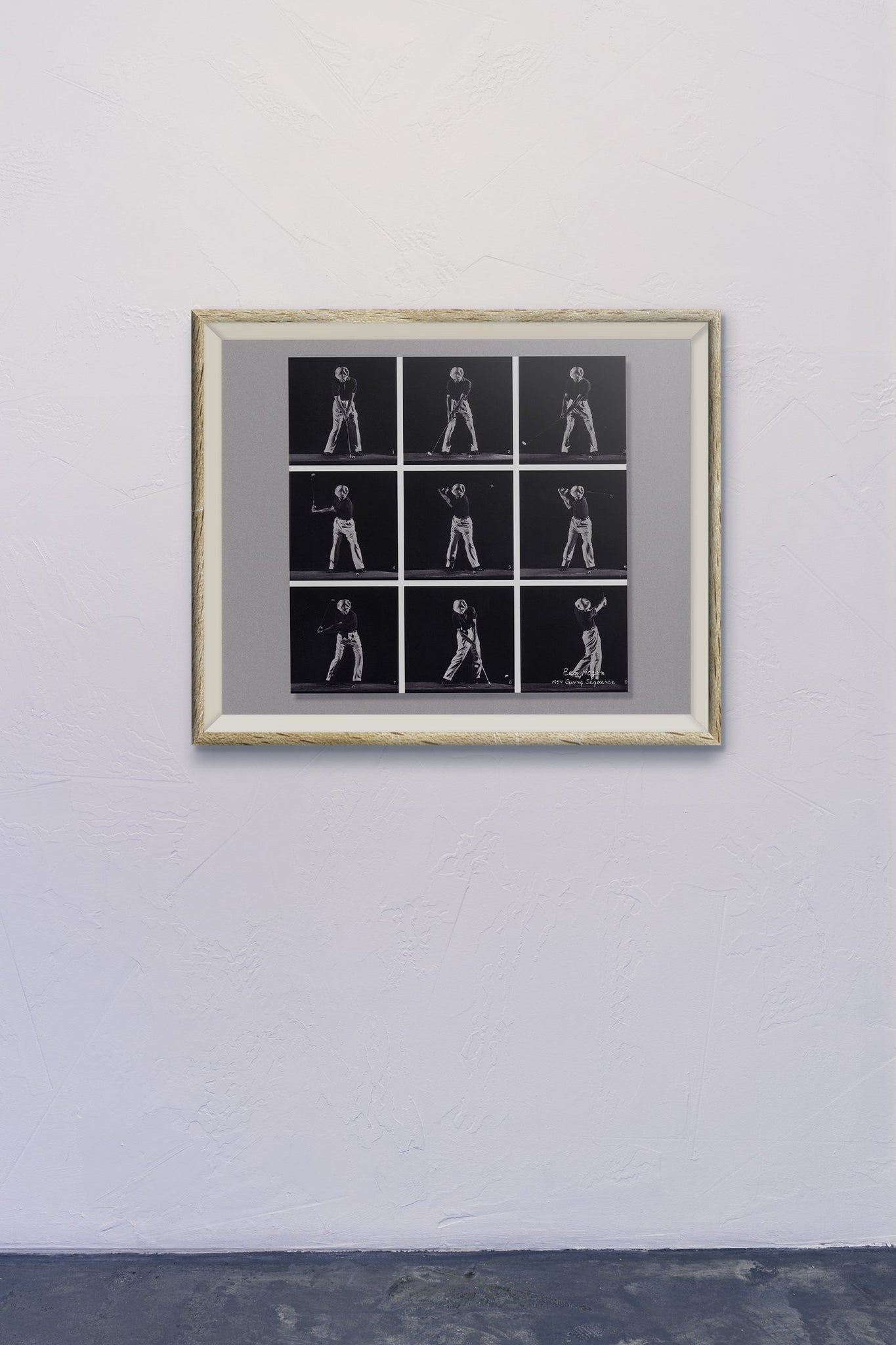 ben hogan swing sequence poster 0010