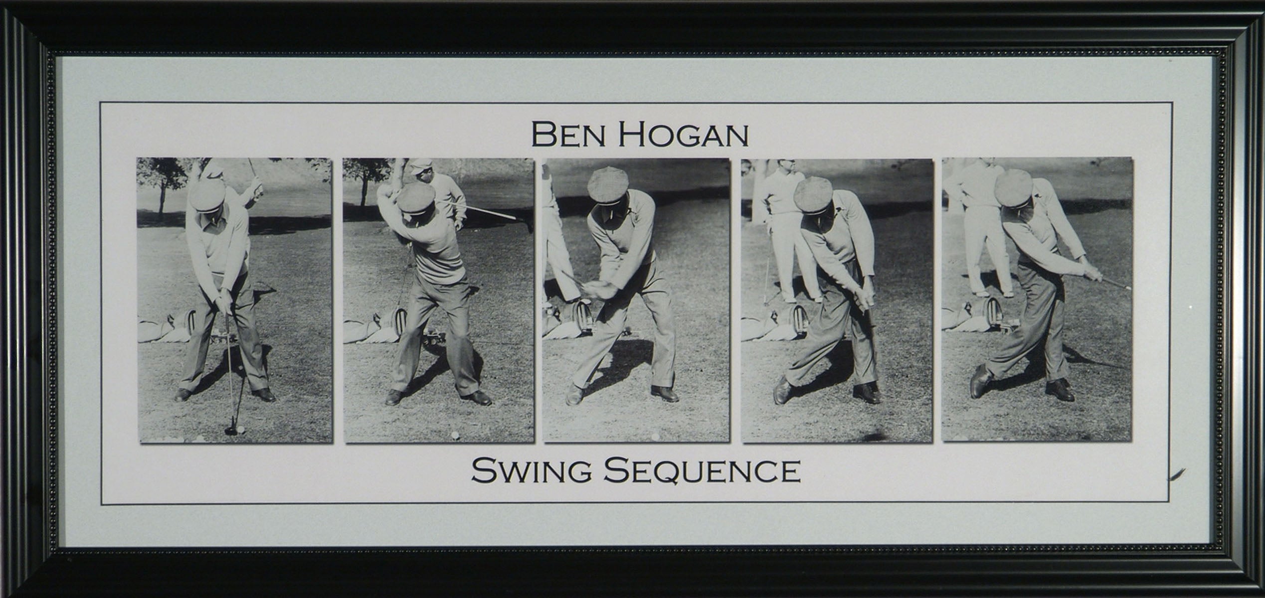 ben hogan swing sequence poster 0011