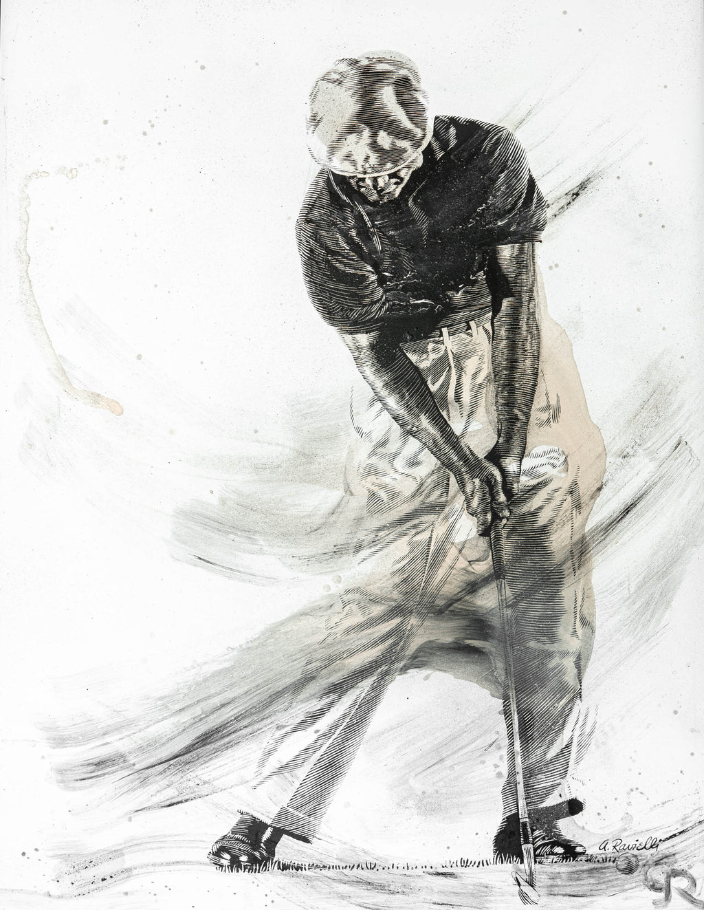 ben hogan swing sequence poster 0039